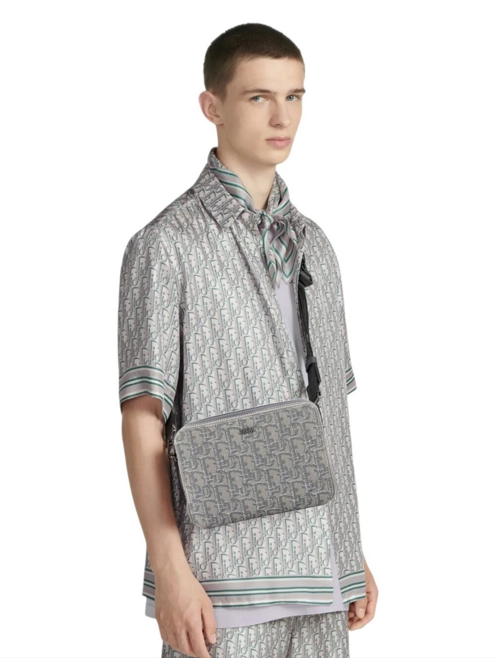 NWT! Christian Dior Oblique Jacquard Trotter Canvas HOMME MESSENGER Camera Bag
